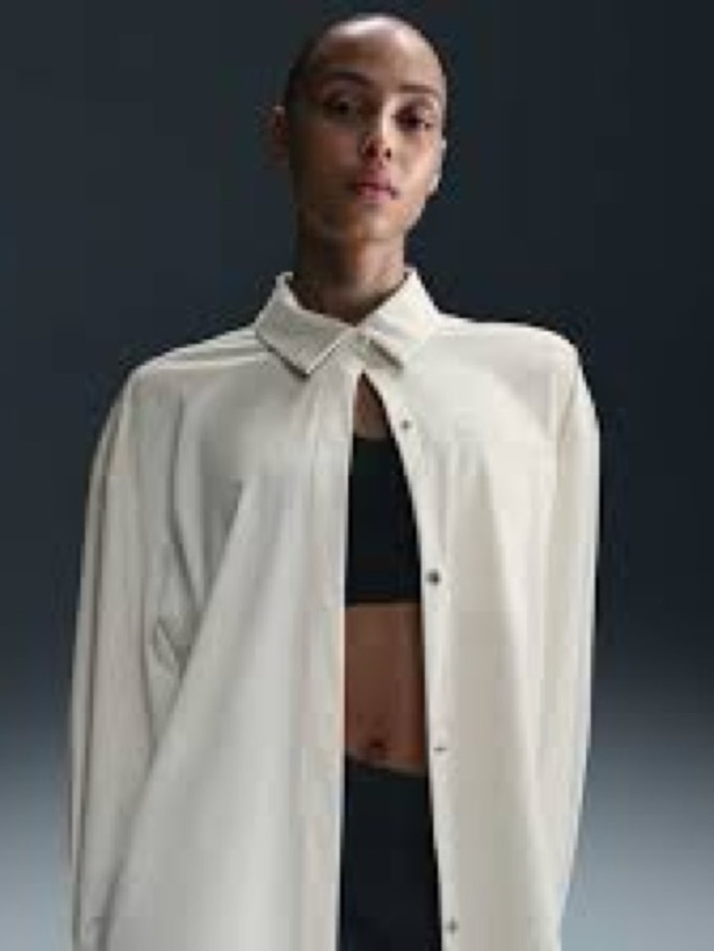 Cream Button-Up Blouse